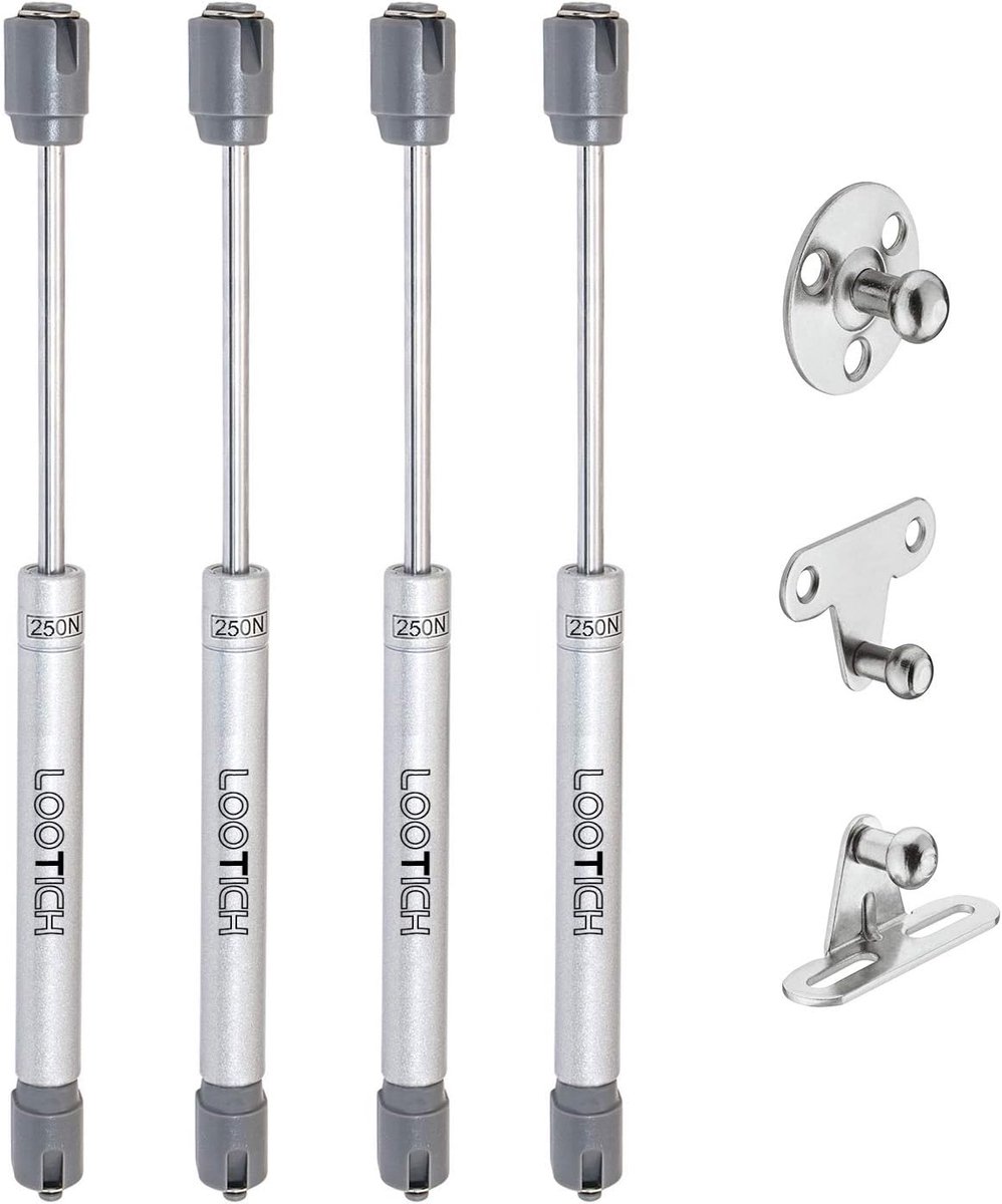 250N Automatische Lidondersteuning - Hydraulische Veer Gas Piston - Soft Closing Scharnieren voor Keukenkast en Speelgoeddoos - 4 Stuks