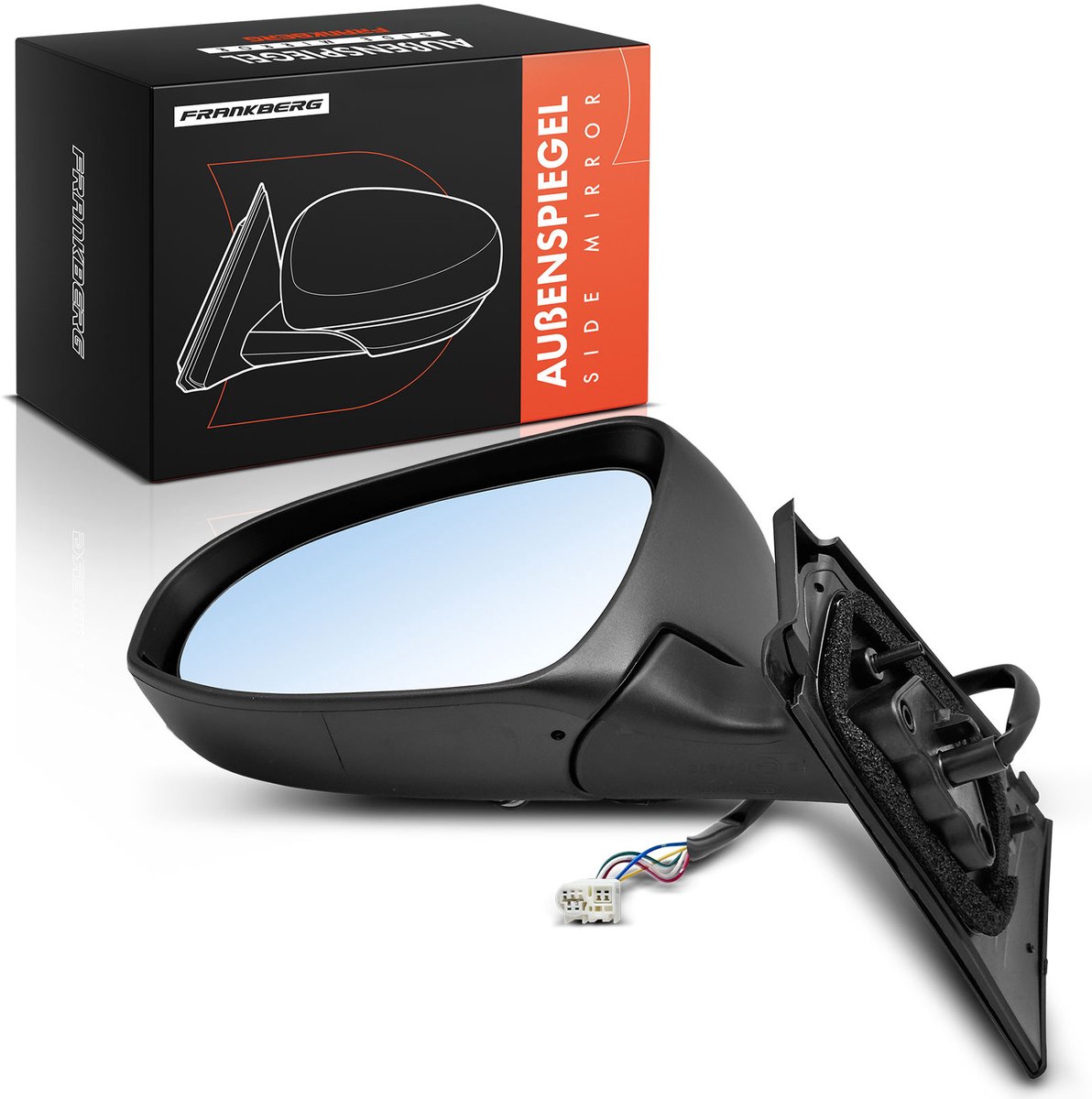 Frankberg 1x Buitenspiegel voor Toyota Yaris P13 10L 13L 14L 15L