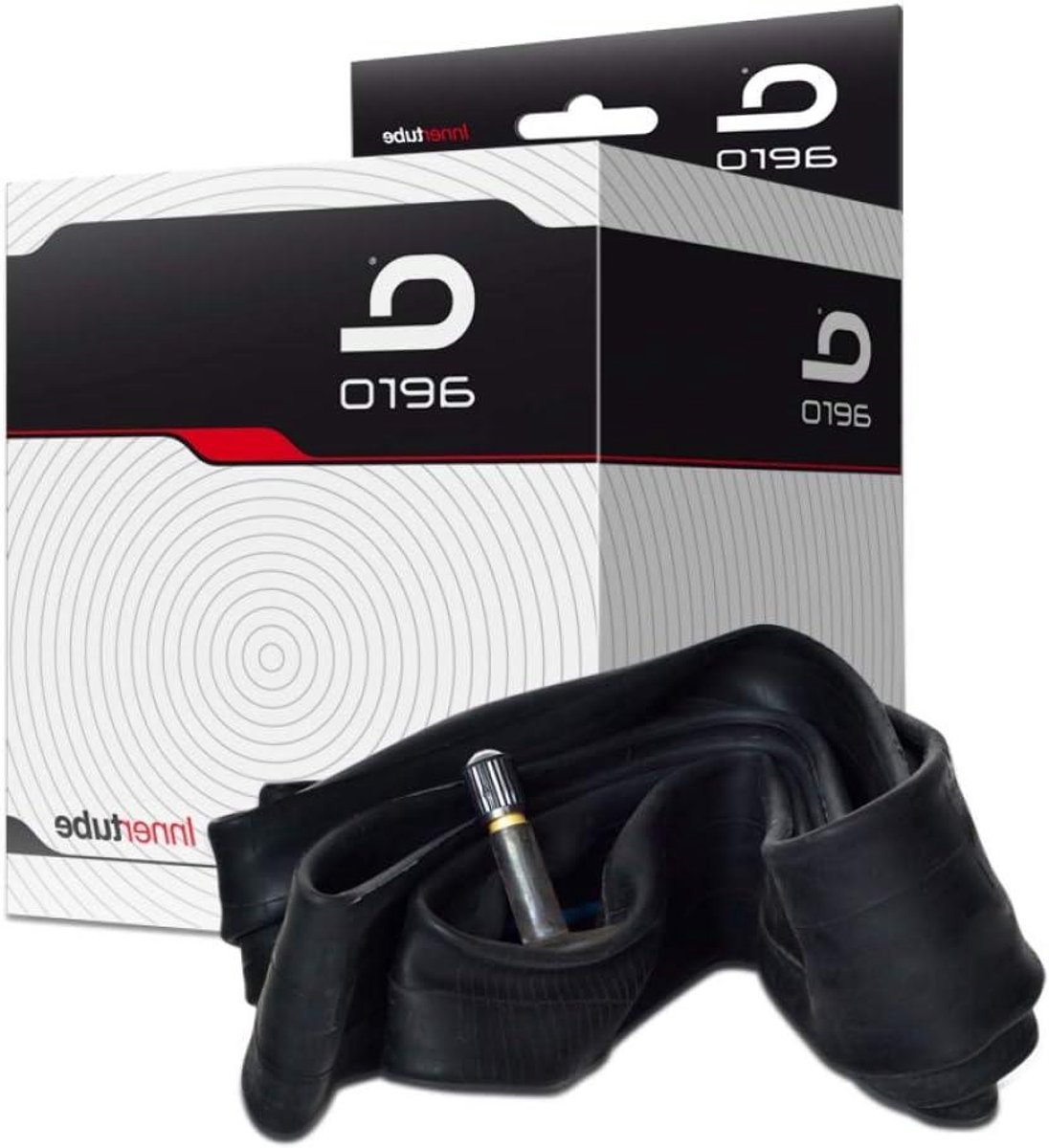 Binnenband Schrader - Fietsband ventiel - Banden oppompen - Gebogen ventiel TR87 - 200x50 mm - Zwart