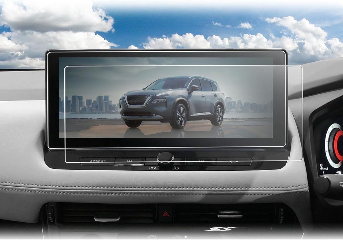 Anti-glare Screen Protector voor 12.3 Inch Touchscreen van N*issan Qashqai J12 en X-Trail T33 - Krasbestendige Beschermfilm voor Optimale Zichtbaarheid en Bescherming