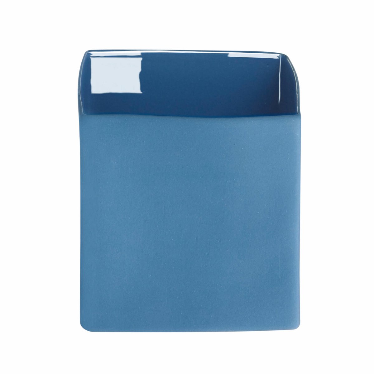 ASA Selection Cube Blue bloempot, bloemenvaas, bloembak, pot, decoratie, keramiek, blauw, 9 cm, 46032108