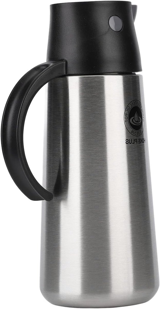 Olijfolie Dispenser 750ml RVS Fles voor Keuken, Koken en BBQ met Deksel en Handgreep