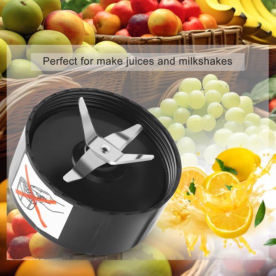 Dailygoods - Vervangend Mes - Blender Keukenaccessoire - Compact Formaat - Sapcentrifuge Onderdelen - Geschikt voor Keukenmachines - Model sexht... van Dailygoods — afbeelding 4