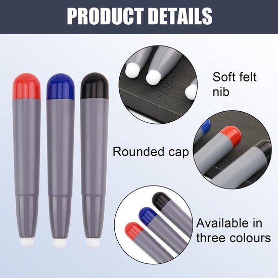 Dailygoody - Styluspen Set - Interactieve Pen voor Smartboard - Ideaal voor Multimedia-Presentaties - 3-delige Set - Compatibel met Tablets - Perfect — afbeelding 3