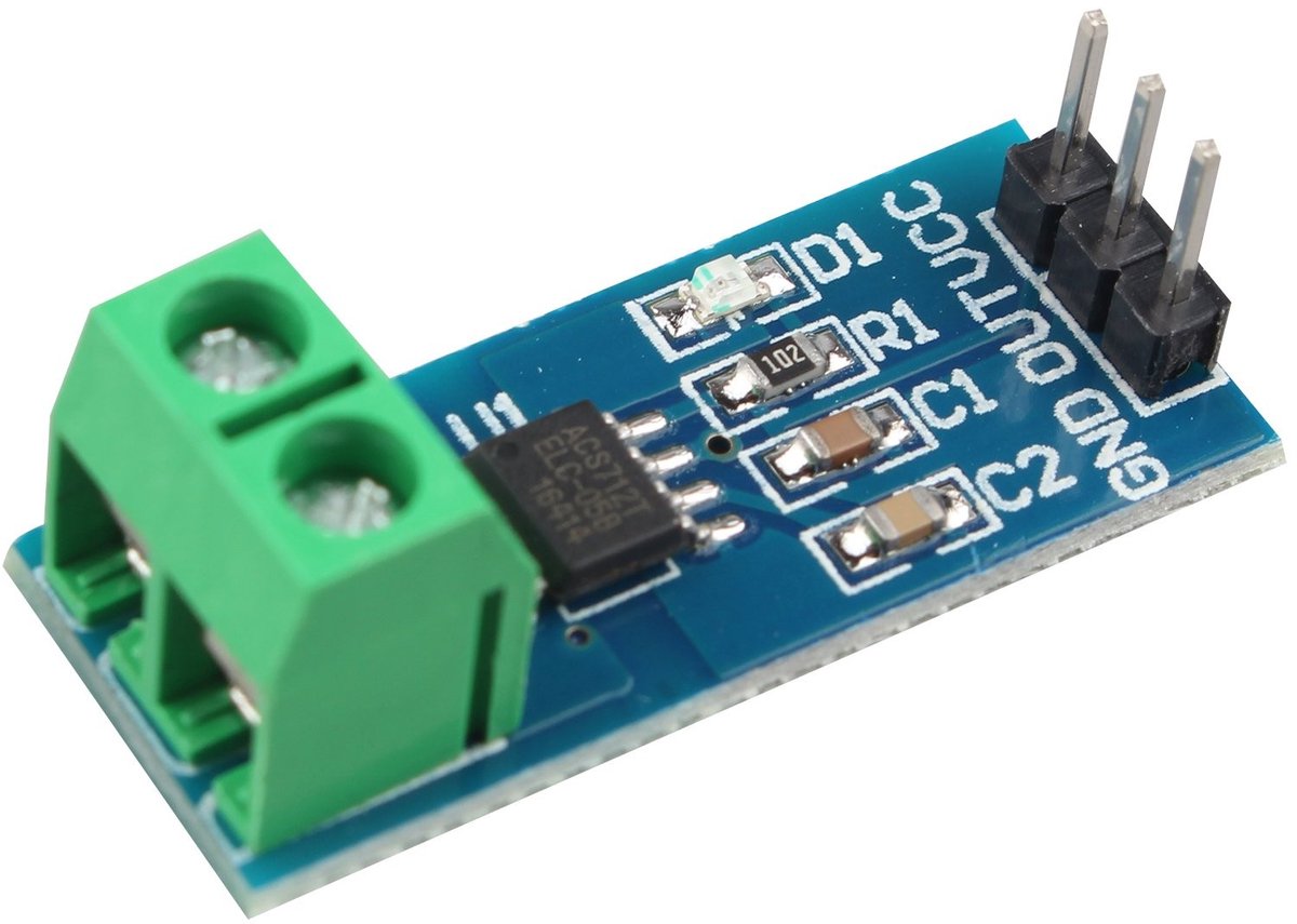 Dailygoody - Huidige Sensor Module - ACS712ELC-05B - 5A Meting - Compact Formaat - Arduino Compatibel - Veilig Stroommeten - Ideaal voor Hobbyisten