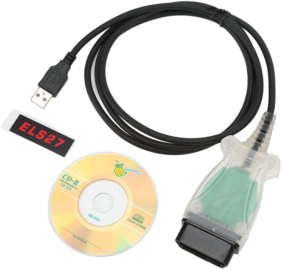Dailygoody - OBD2-diagnosekabel - OBD-diagnoseadapter - Hoge betrouwbaarheid - Slijtvaste kabel - Diagnostische hulpmiddelen - Geschikt voor Focu