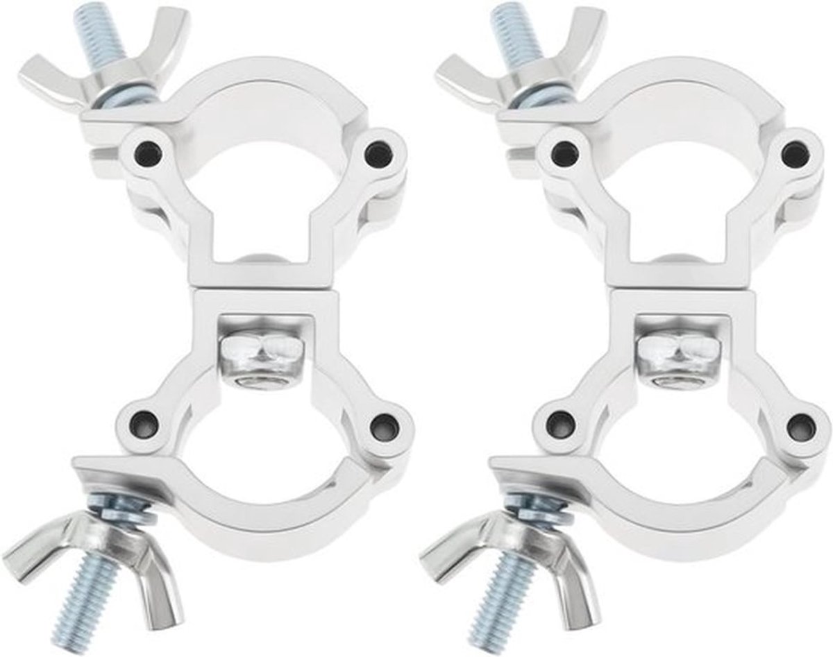 Plus - Swivel Dubbele Koppeling Truss Klemmen voor 18-21mm Buis - Set van 2 stuks