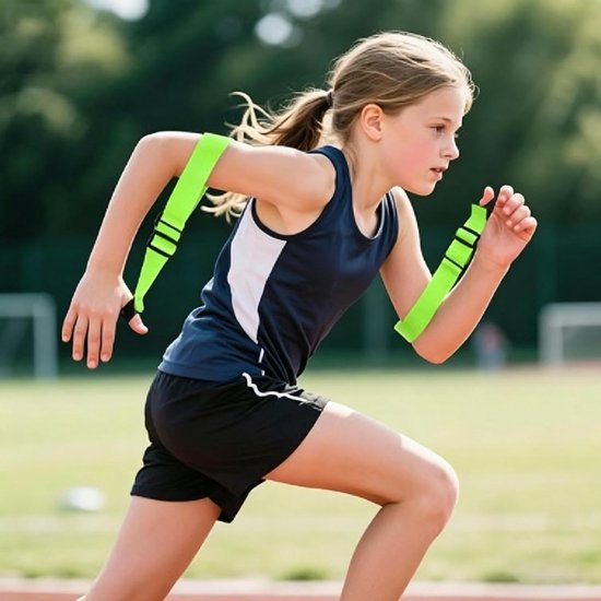 Arm Swing Trainer - Loopband Accessoire - Verbeter Hardlooptechniek - Verstelbare Arm Posities - Verstelbaar 27-30 cm - Groen — afbeelding 3
