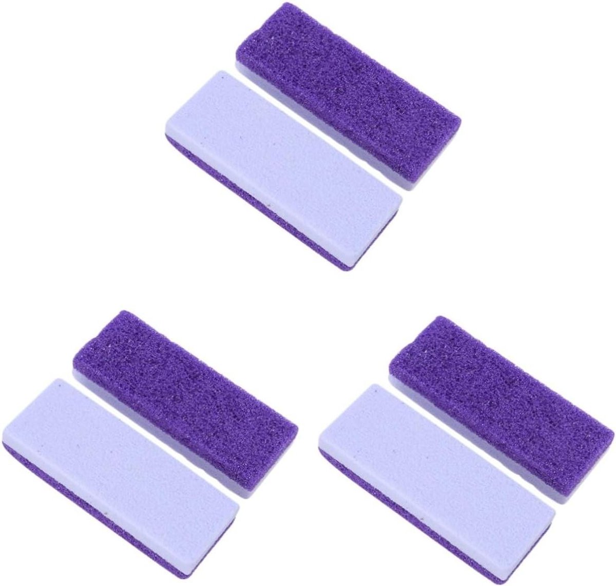 Voetvijl Set - Pumice Steen - Voetverzorging - Dubbelzijdig Ontwerp - 6 Stuks - Paars