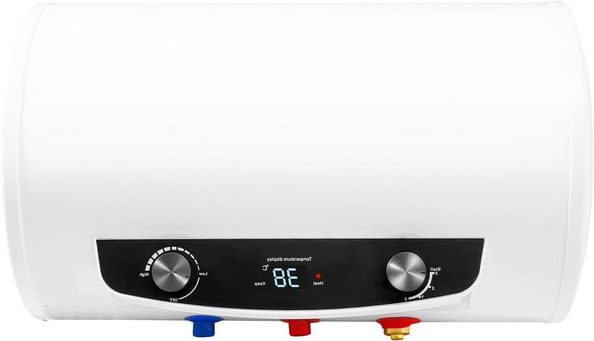 Warmwater Opslag - Boiler Opslag - Continu Warm Water - Lekvrije Beveiliging - 35 Liter - Wit