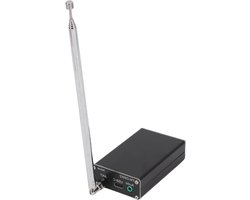 FM Zender - Stereo Station - Audio Uitzendingen - 2000 Meter Bereik - 500 MW Vermogen - Zwart