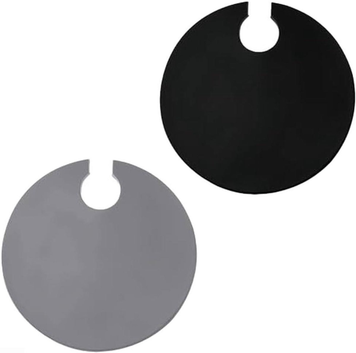 Siliconen Deksel - Sous Vide - Nauwkeurig Koken - Stabiele Pasvorm - 28 cm Diameter - Zwart Grijs