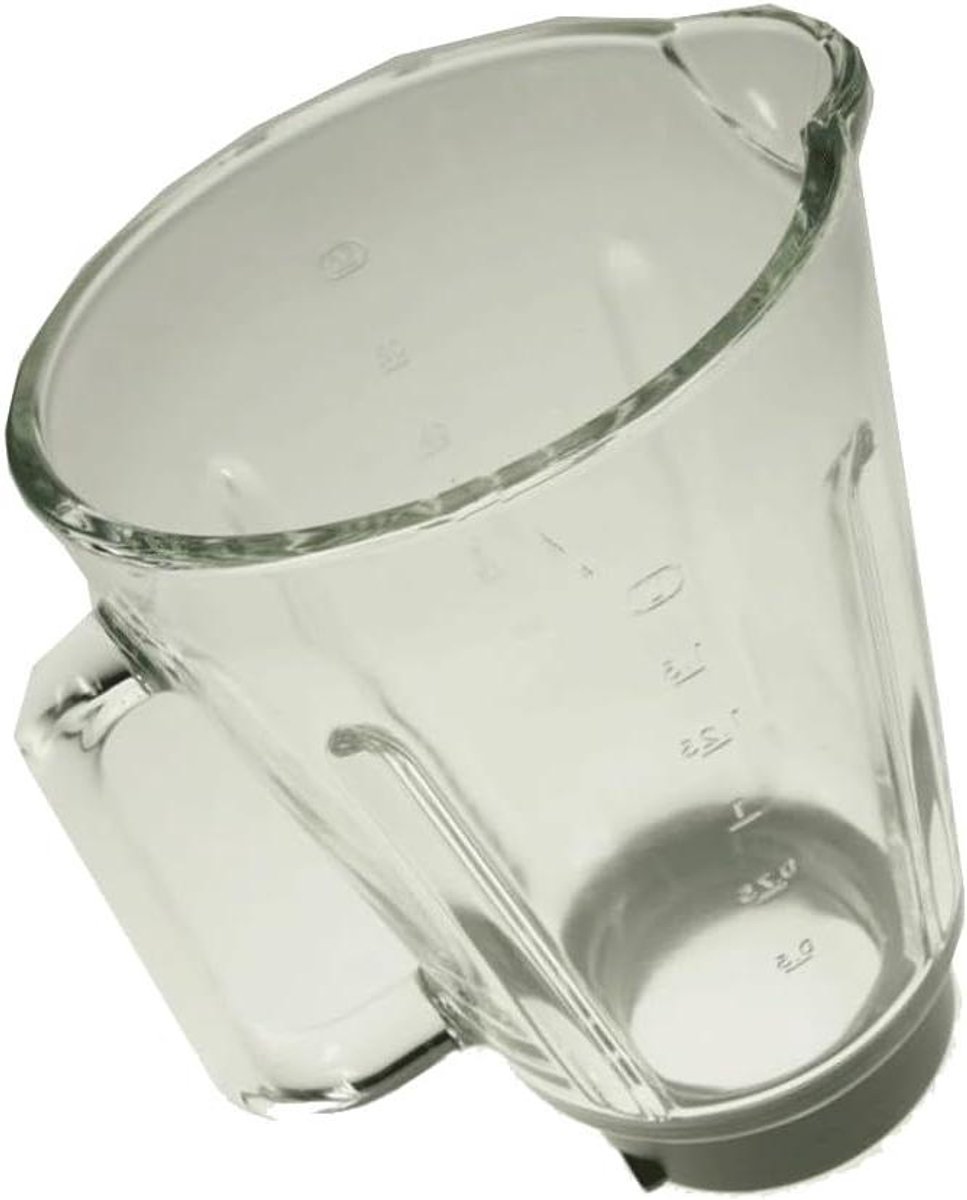 Glazen Blenderkom - Mixer Kom - Keukenmachine Accessoire - Hittebestendig Glas - Niet gespecificeerd - Transparant