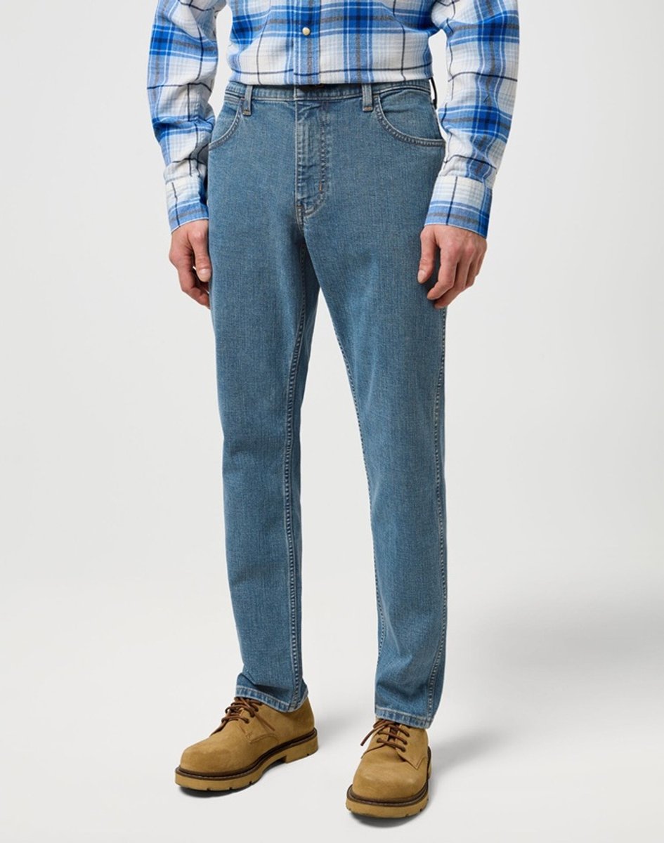 Wrangler GREENSBORO STEEL SLATE W33 X L30 Blauw