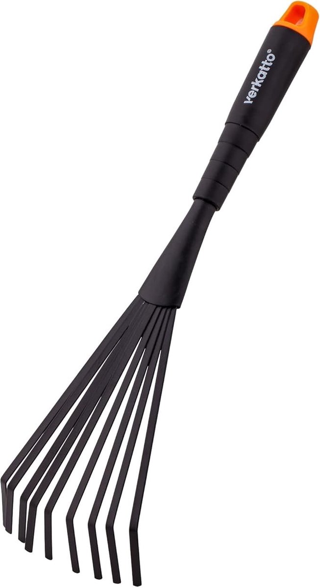 Tuinbezem Staal - Handhark Blad - Tuin Opruimen - 9 Elastische Tanden - 12 cm Werkbreedte - Zwart — afbeelding 5