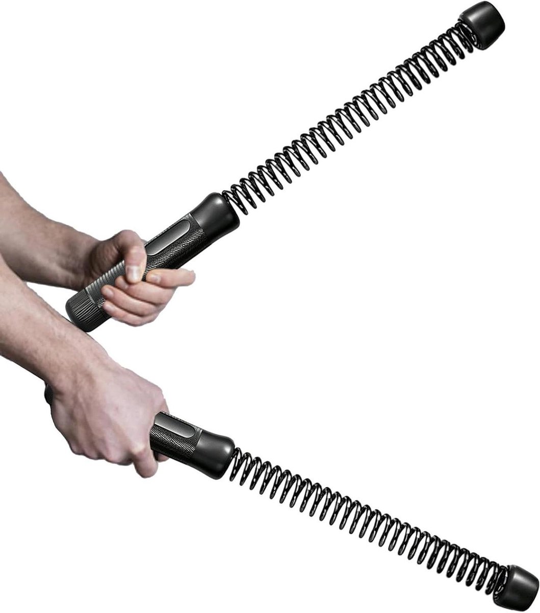 Slingertouwen Thuisgym - Fitness Touwen - Krachttraining Lichaam - Draadloos Ontwerp - 1 Meter - Zwart
