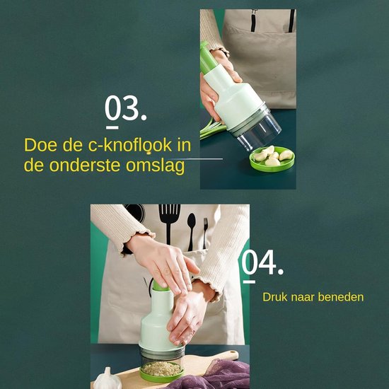 Keuken Hulp - Hakmolen Snijder - Snel Ingrediënten Snijden - Compact Ontwerp - 75x225 cm - Zwart Wit — afbeelding 3