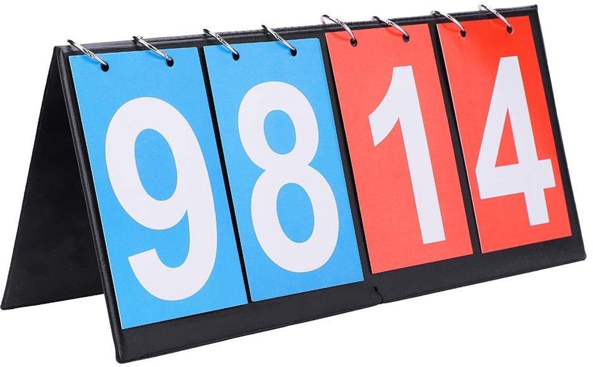 Solidchoice - Dailygoody - Scoreteller - Voetbal en basketbal - Waterdicht en duurzaam - Lichtgewicht en draagbaar - Voor coaches en scheidsrechters
