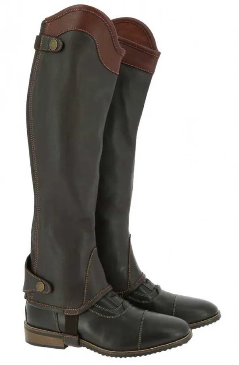 Equitheme Elite Halve Chaps S Short Bruin