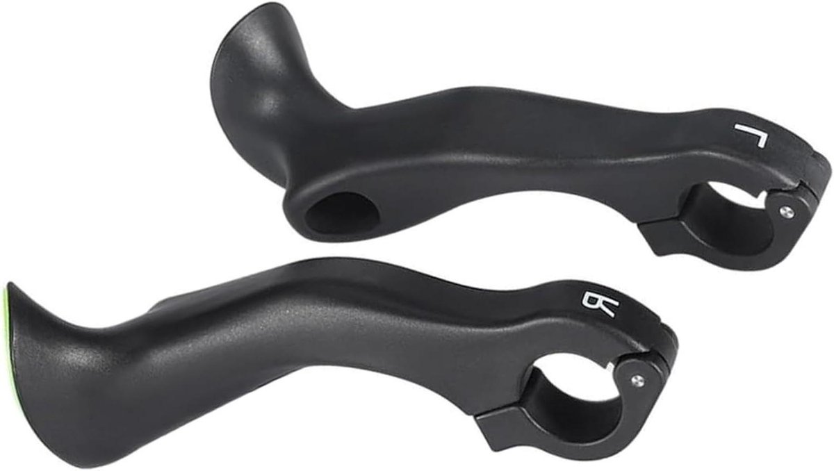 Fietsstuurgrepen - Stuurdoppen - Comfortabel Fietsen - Ergonomisch Ontwerp - 222 mm - Zwart
