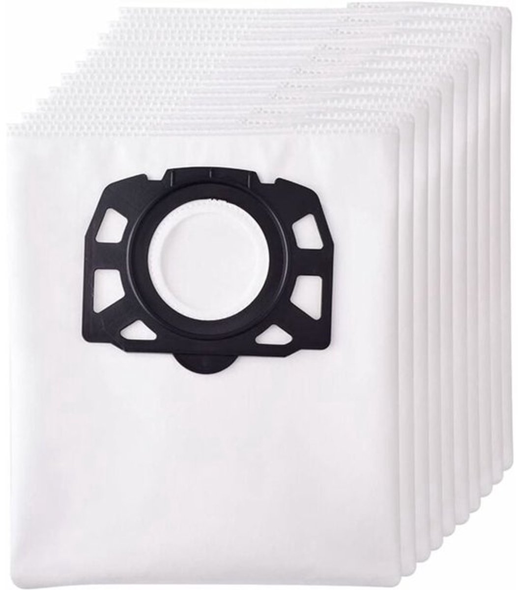 Verpakking van 10 stofzuigerzakken Geschikt voor Karcher WD4 WD5 WD6 MV4 MV5 MV6 wasbare stofzuigerzak