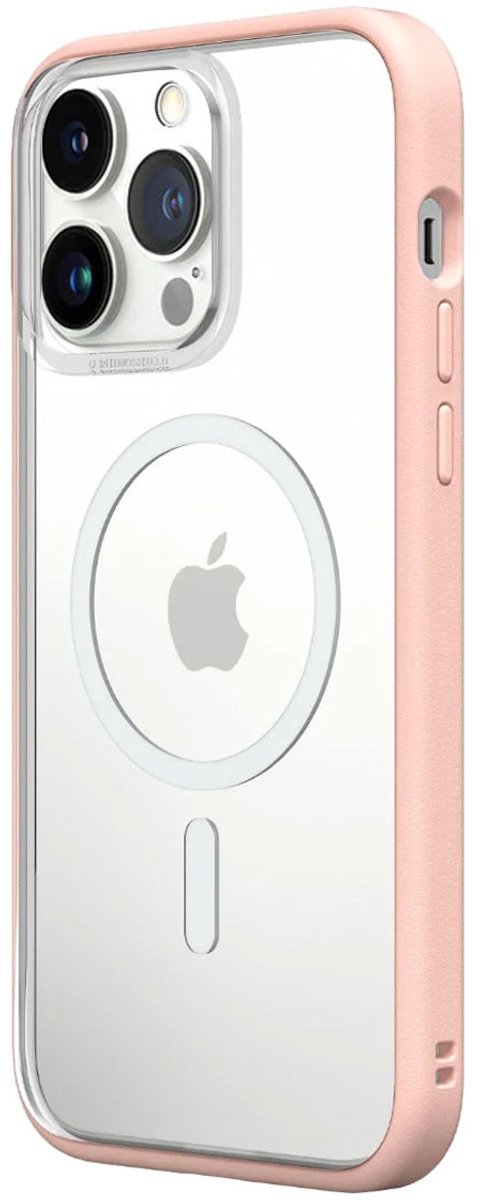 Rhinoshield, Magsafe hoesje Geschikt voor Apple iPhone 14 Pro Max modulaire MOD NX(TM), Roze