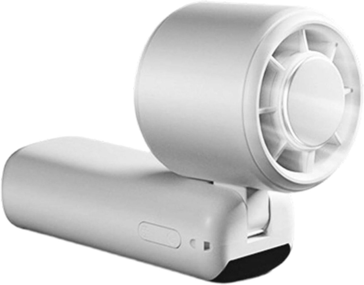 Draagbare Ventilator - Mini Fan - Verkoeling Overal - Vijf Expressies - 20x10x20 cm - Wit