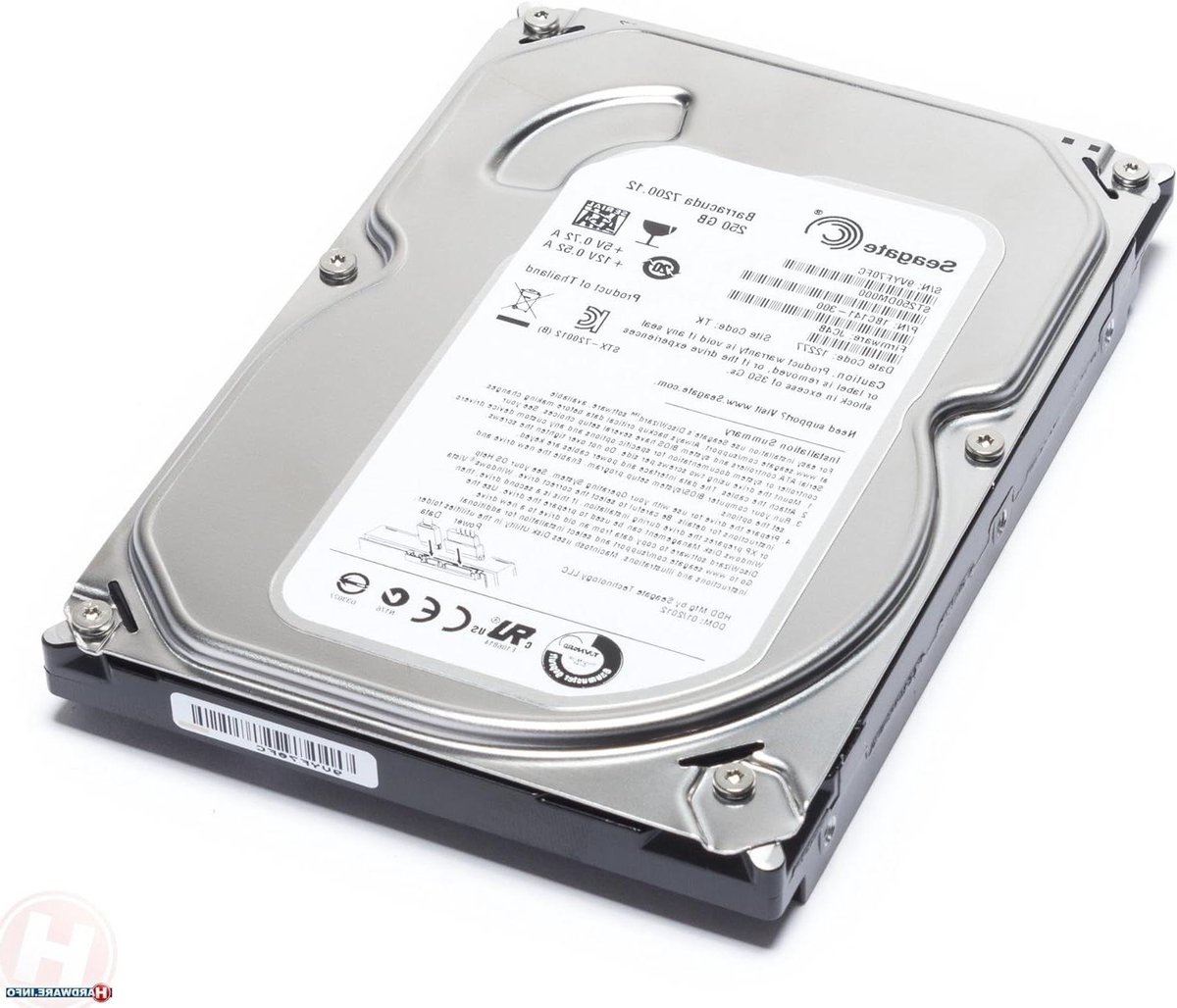 Interne Harde Schijf - Harde Schijf Opslagmedium - Data Opslag - 7200 RPM - 3.5 inch - Zilver