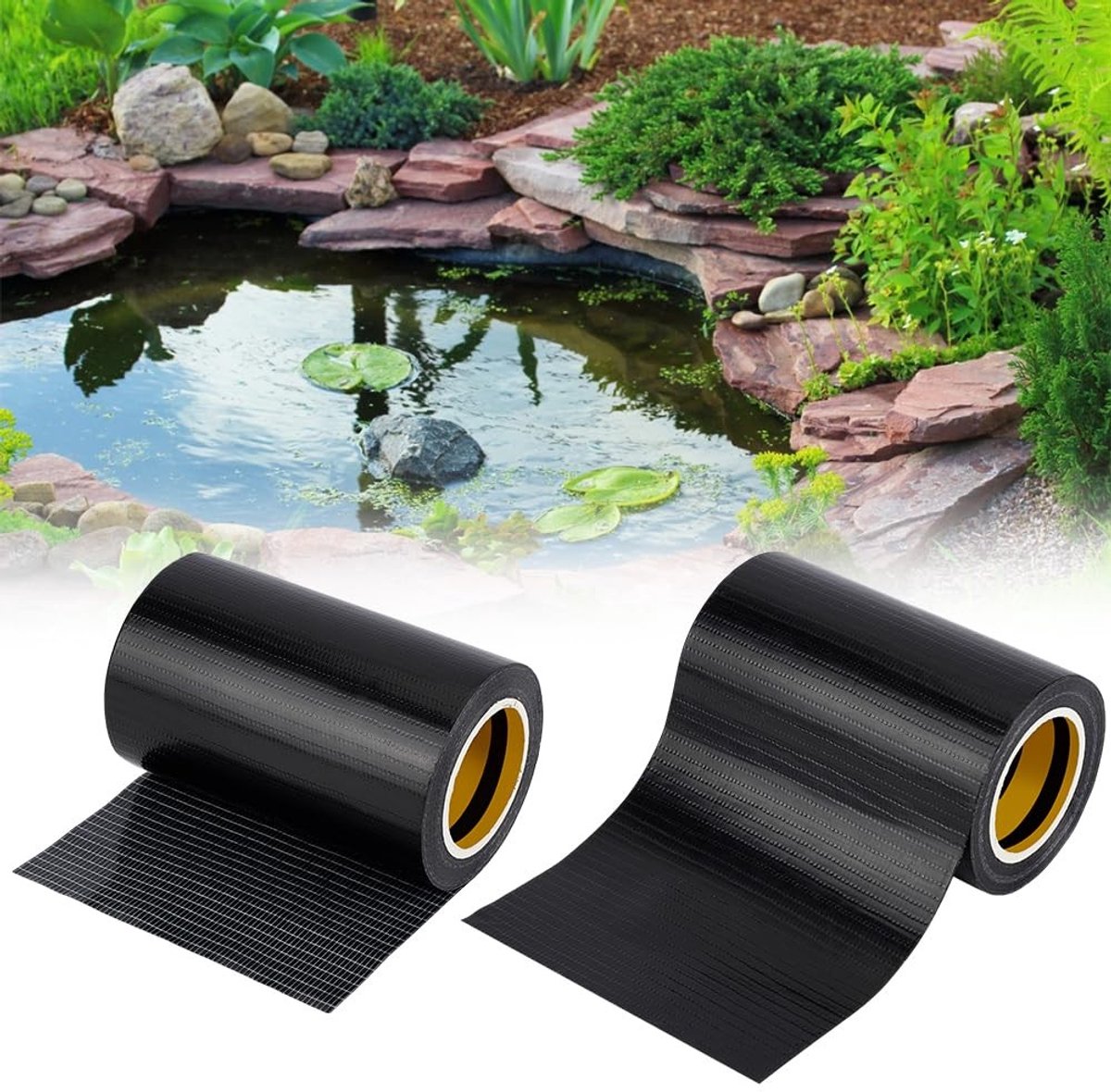 Dailygoods- Reparatiepleisters Waterdicht - 2 Rollen - Zelfklevend - 10 m x 100 mm - Voor 