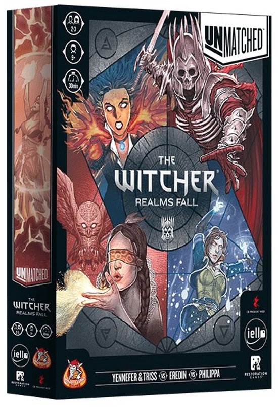 White Goblin Games bordspel Unmatched The Witcher Realms Fall 9+ strategie.