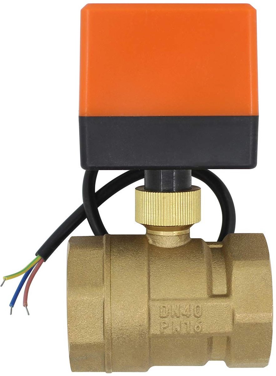 Dailygoods- Motorventiel 220V - 2-Weg Ventiel - Normaal Gesloten - Schakelvermogen 6W - Werkdruk 1.6 MPA - Temperatuur 2-95 graden - Solenoïde