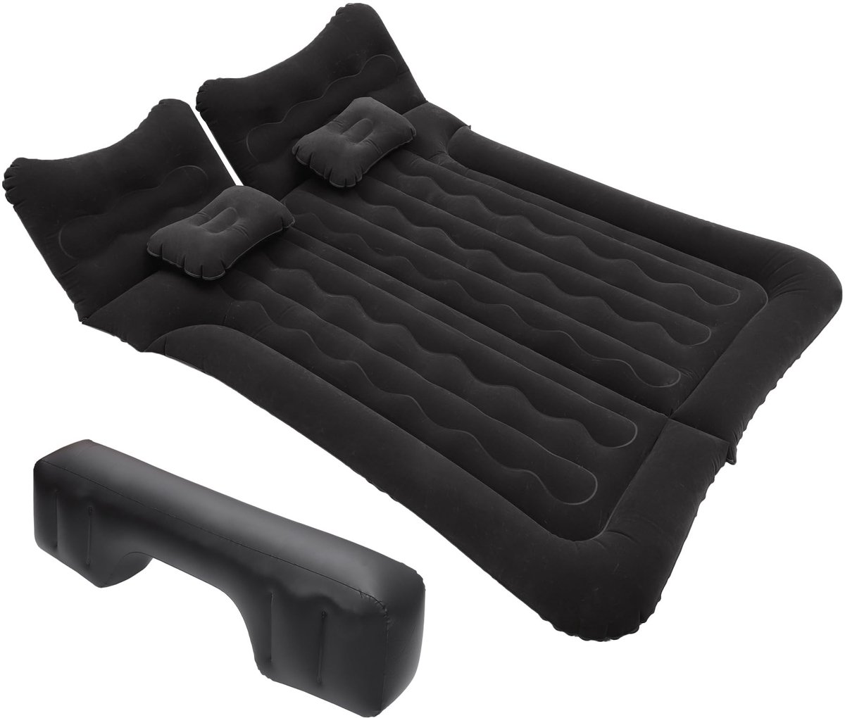 Dailygoods- Luchtmatras Auto - 6-kamer ontwerp - Waterdicht PVC - Draagbaar - Comfortabel - Afmetingen 175x130x10cm - Campingbed