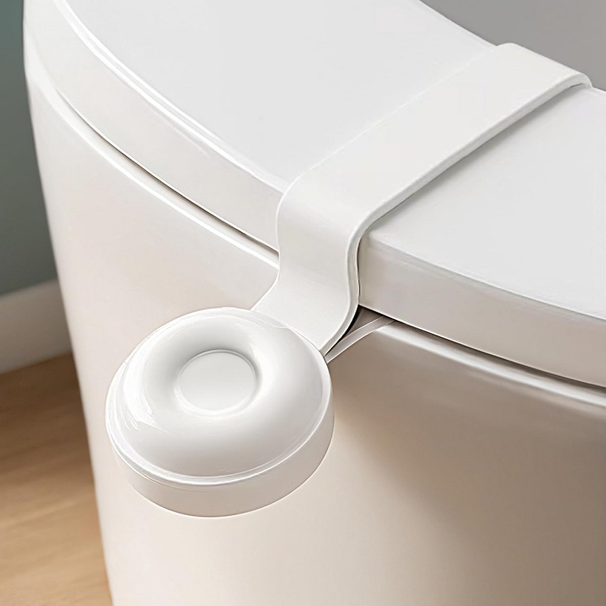 Handvat toiletbril - Brilhouder lift - Hygiënisch toiletbezoek - Ergonomisch ontwerp - 1 stuk - Wit