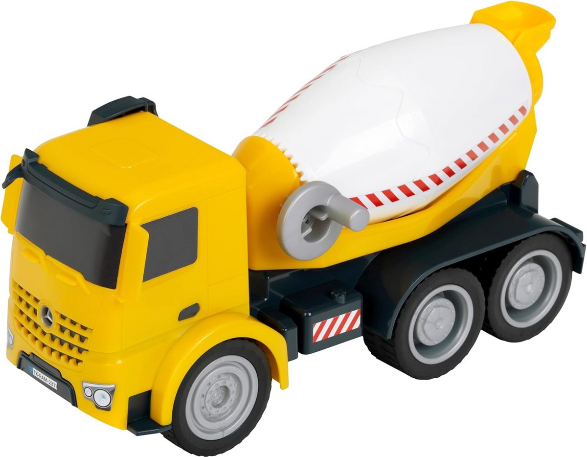 Betonmixer Zandvoertuig - Bouwvoertuig Speelgoed - Buiten Spelen - Werkend Mengmechanisme - 345 cm - Geel