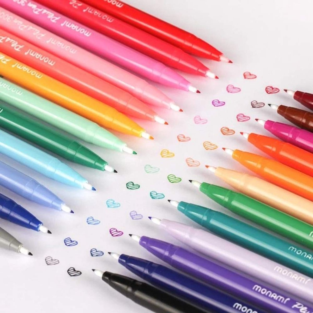 Dailygoods - Permanente Markeer- en Viltstiften Set van 24 Kleuren