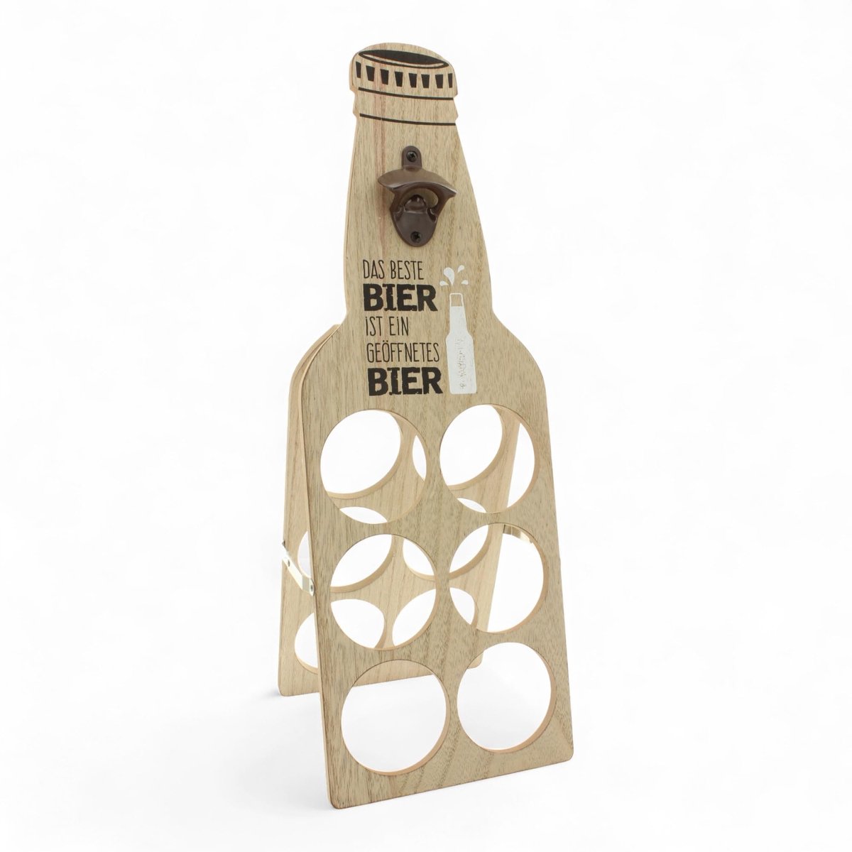 Opklapbaar - Dailygoods- Bierhouder met geïntegreerde flesopener