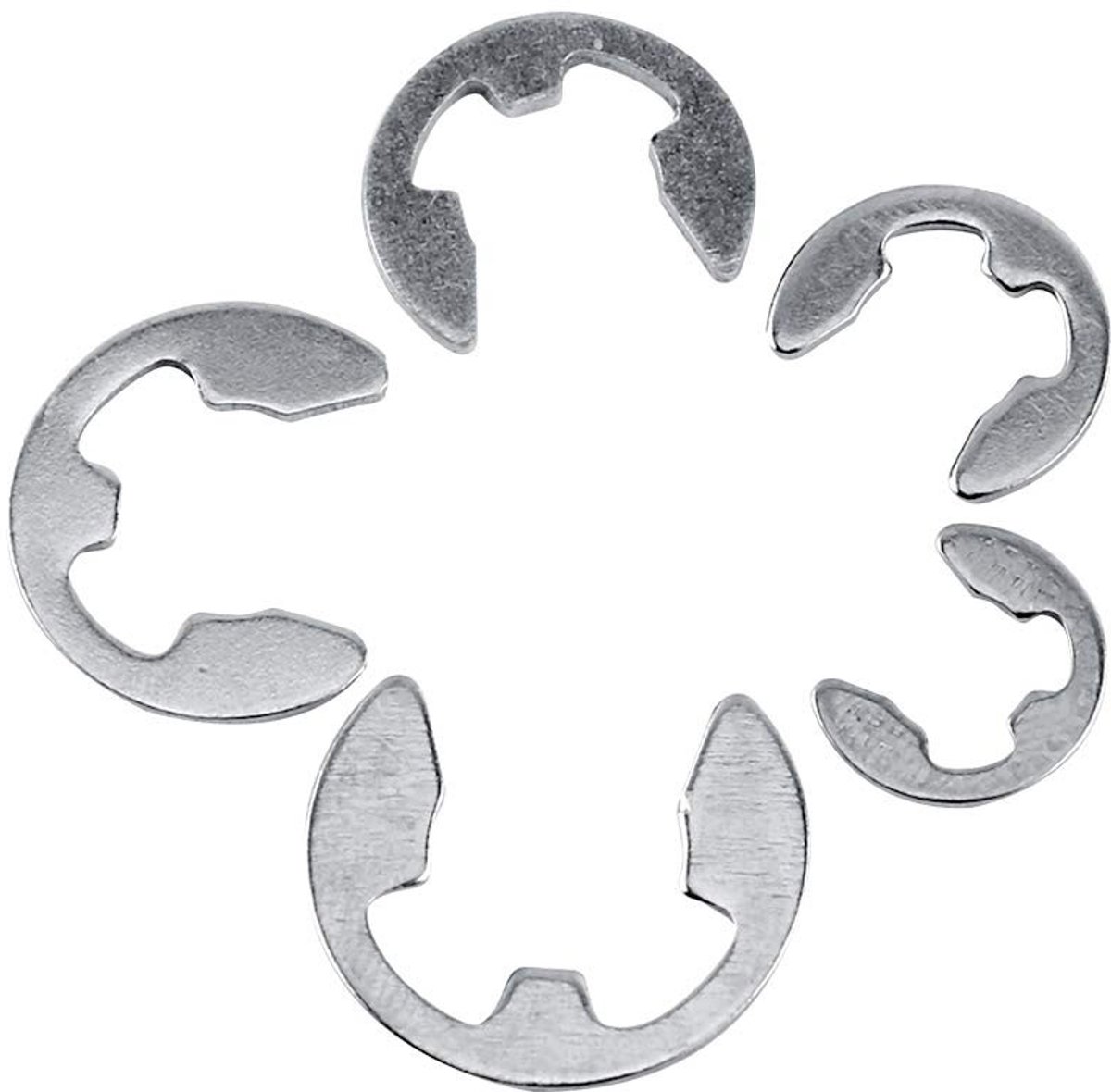 Dailygoods- Circlip Set 120 Stuks - Roestvrij Staal - Snap Ring - E-Clips - 1.5mm-10mm - Hoogwaardige Kwaliteit - Snapring
