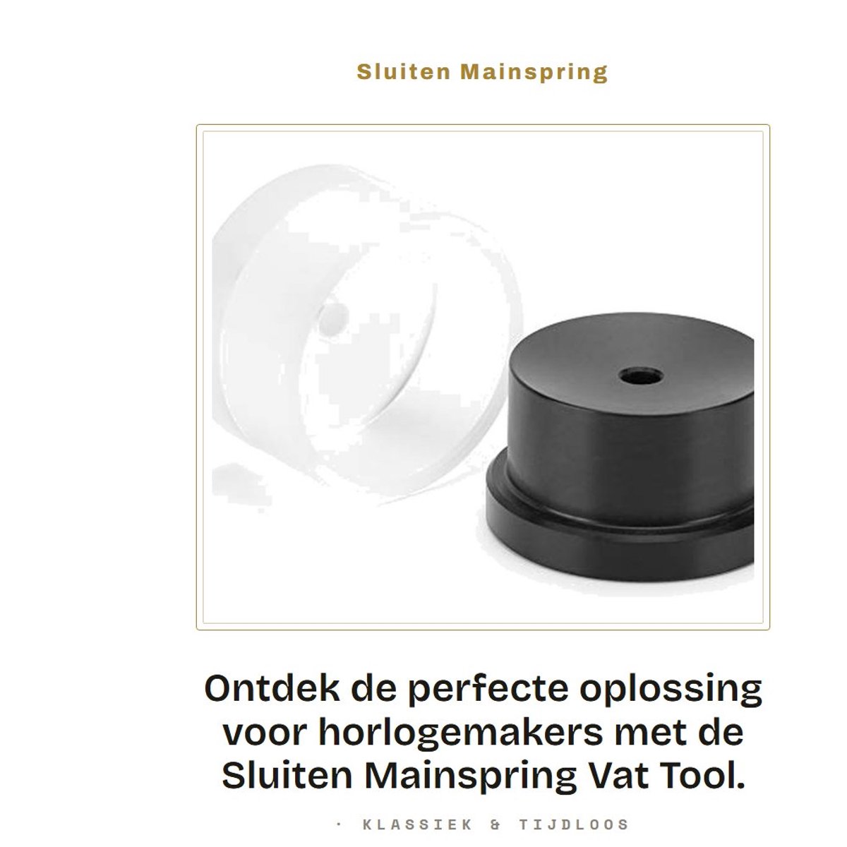 Dailygoods- Mainspring Vat Tool Professionele Horlogemaker - Horloge Reparatie Tool - Duurzaam Materiaal - Compact Formaat - Hoogwaardige Prestaties - Veilig in Gebruik - Horloge Reparatietool