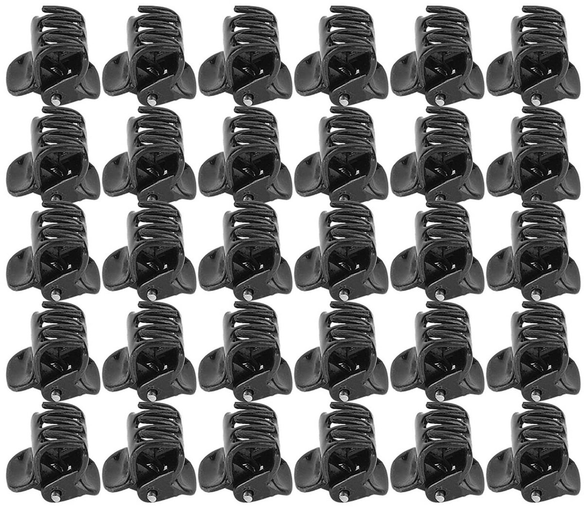 Dailygoods- Haarklemmen 100 Stuks - Zwarte Plastic Clips - Geschikt voor Meisjes - Ideaal voor Feestjes - Dagelijks Gebruik - Stijlvol Ontwerp - Haarclips