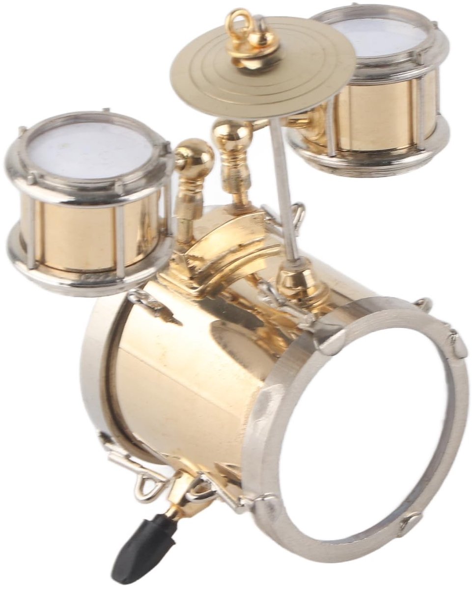 Dailygoods- Drumset Miniatuur - Replica Drumstel - Ornament Drummer - Geschenkdoos - Hoogwaardige Kwaliteit - Professionele Ontwikkeling - Drum Ornament