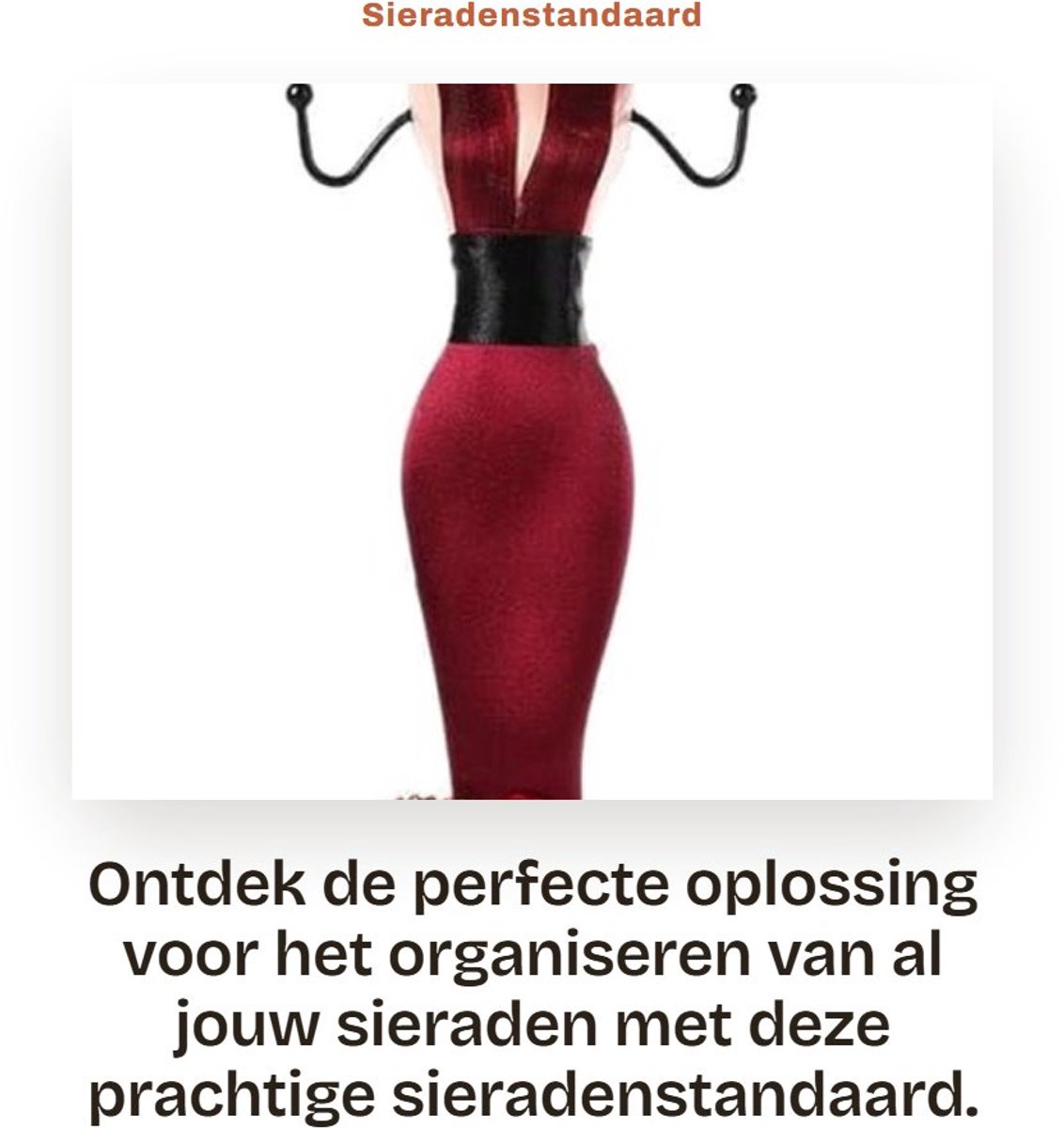 Dailygoods- Sieradenstandaard - Hars en Metaal - Oorbellen/Kettingen/Ringen Organizer - Duurzaam - Uniek Uiterlijk - Perfect Cadeau - Sieradenhouder