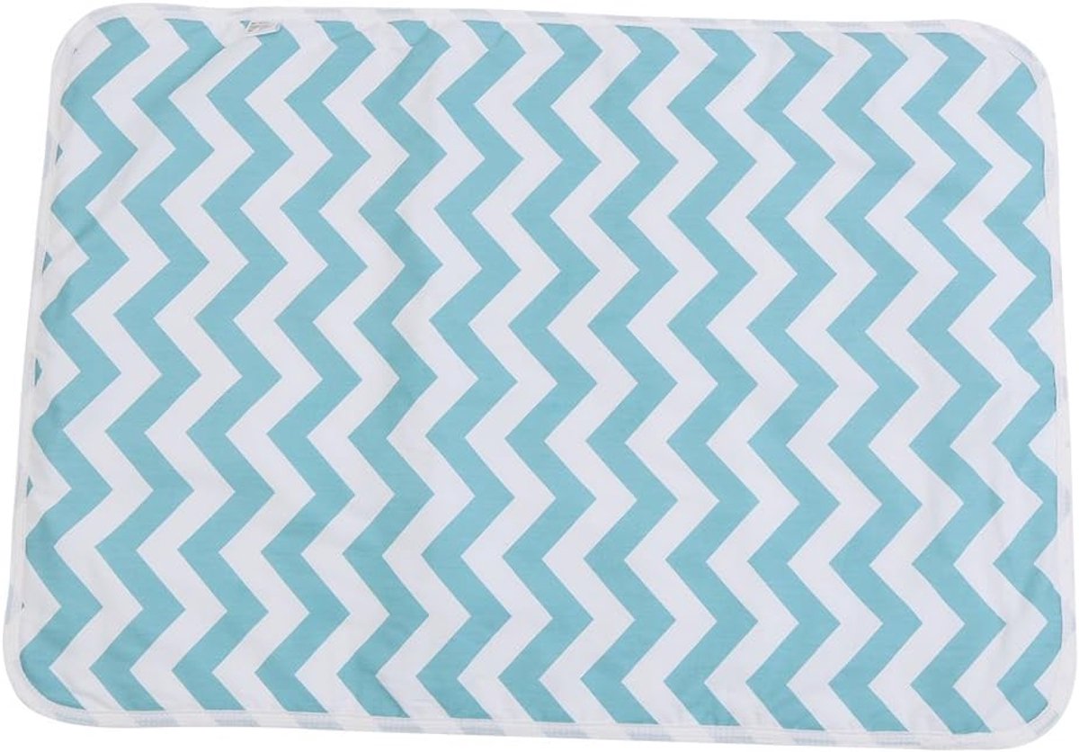 Baby Verschoonmat - Onderlegger - Babyverzorging - Waterdicht Ademend - 50 x 70 cm - Blauw