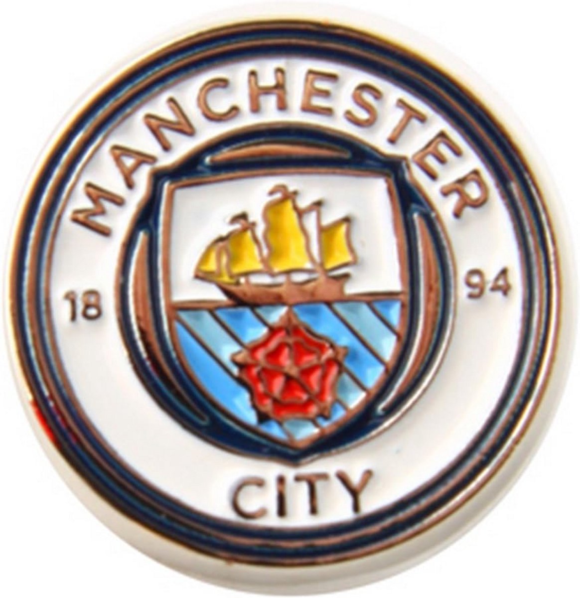 Voetbal Pin Badge - Club Logo Speld - Supporters Trots - Officieel Licentie Product - 10.9 x 7.01 cm - Zilver