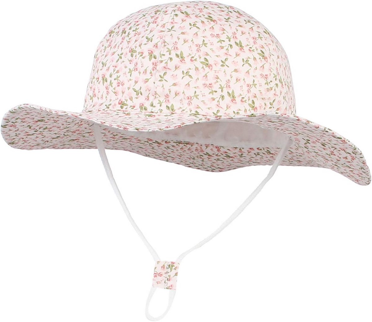 Baby Zonnehoed - Kinderpet Schattig - Bescherming Zomer - UPF50+ Katoen - 48-54 cm - Dierenprint