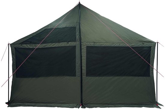 vidaXL - Familietent - Legergroen - 450 - x - 400 - x - 265 - cm - Polyester - en - Staal — afbeelding 3