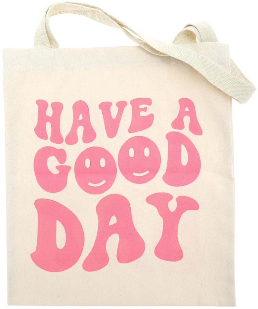 Dailygoods- Boodschappentas Herbruikbaar - Robuuste Draagtas - Bedrukte Canvas Tas - Duurzaam - Veelzijdig - Ideaal voor Winkelen/Strand
