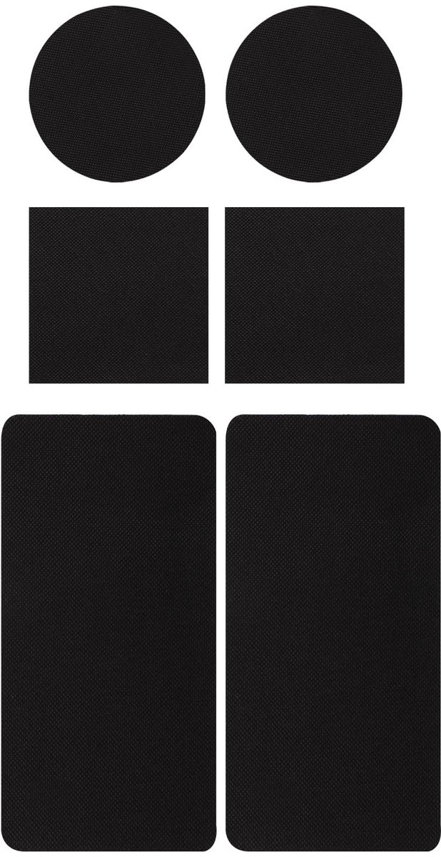 Dailygoods- Trampoline Patch Zelfklevend - 6 Stuks - 3 Vormen - Reparatieset - TPE-Materiaal - Voor Scheuren/Gaten