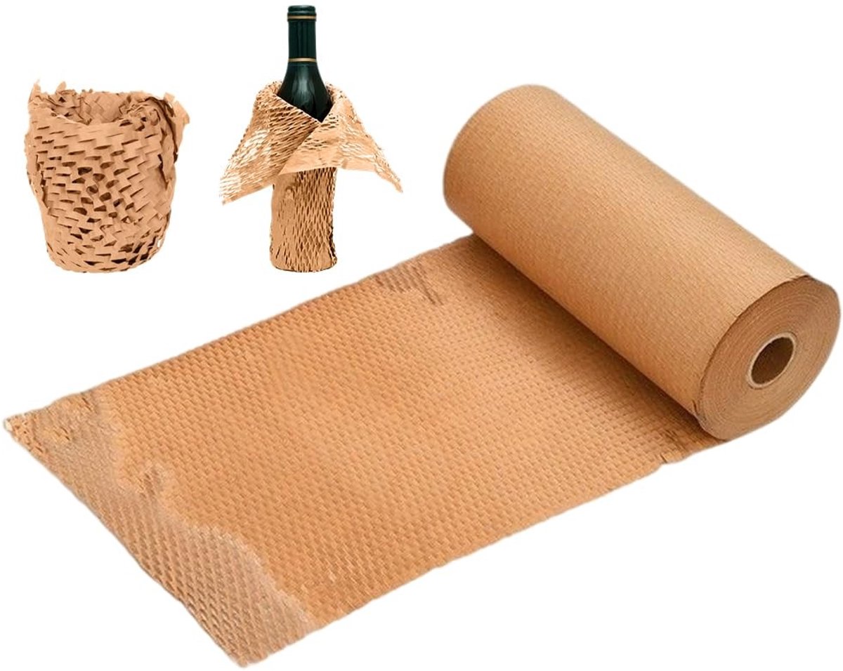 Dailygoods - Honingraat Verpakkingspapier Rol voor Bescherming van Breekbare Voorwerpen