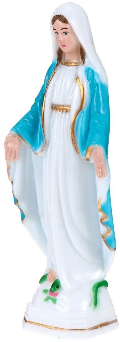 Dailygoods- Beeldje Maagd Maria - Religieuze Sculptuur - Decoratie voor Thuis/Kantoor - Creatief Ontwerp - Elegante Figuur - Hoogwaardige Materialen - Standbeeld
