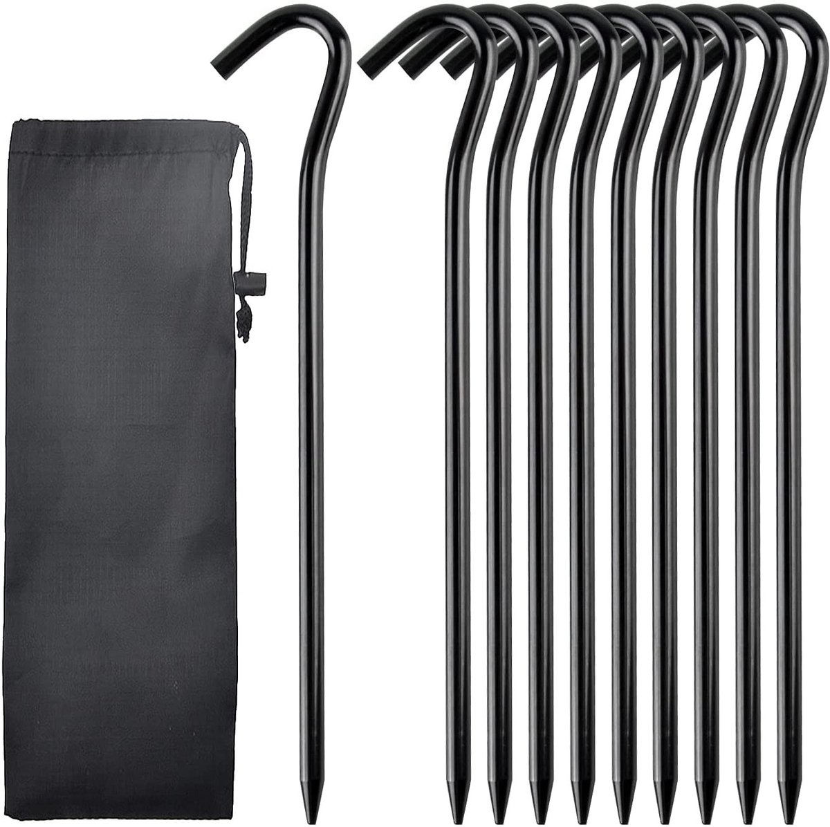 Dailygoods- Tentharingen 18 cm - Aluminium - Zeshoekig Design - Stabiele Campingharingen - Ideaal voor Tent/Paviljoen - Versterkt Materiaal - Tentpennen